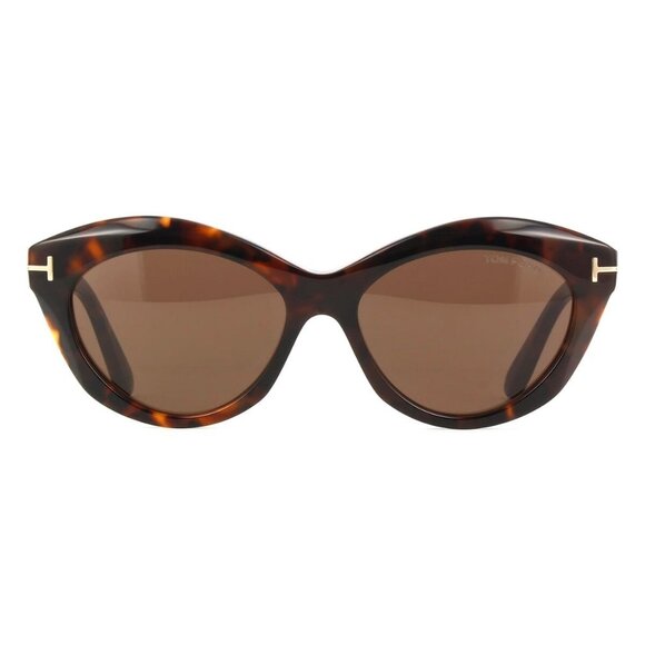 New TOM FORD Toni Havana Cat Eye FT1111/S 52E Sunglasses Women - Picture 2 of 4